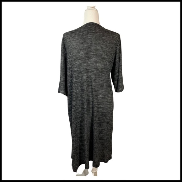 Lane Bryant Gray Ribbed Duster, size 22/24 - Picture 3 of 4